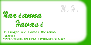 marianna havasi business card